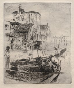 Venezianischer Kanal und Boote, Nr. 8