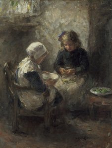 Erbsen schälen