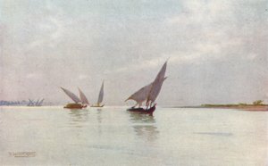 Ein silberner Tag am Nil, um 1880, 1904 von Robert George Talbot Kelly