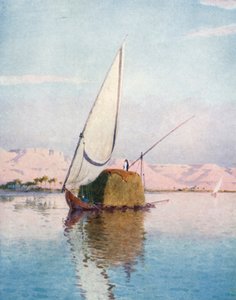 Ein Tibbin-Boot auf dem Nil von Robert George Talbot Kelly
