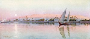 Kairo vom Fluss aus – Abend von Robert George Talbot Kelly