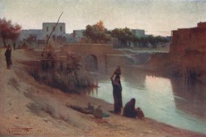 Abend in Fakus, ca. 1880, 1904