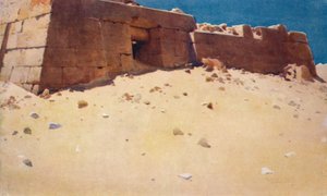 Mastaba unterhalb der zweiten Pyramide, um 1880, 1904 von Robert George Talbot Kelly