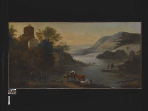 Landschaft mit Tieren