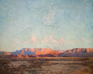 Das Karoo, Kap der Guten Hoffnung am Abend, 1924 von Robert Gwelo Goodman