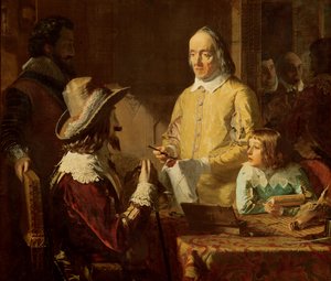 William Harvey (1578-1657) demonstriert Karl I. seine Theorie des Blutkreislaufs, 1848