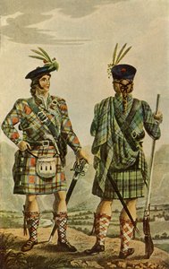 Highland Chiefs in den Stewart- und Gordon-Tartans, 1831