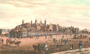 Der Tower von London, um 1821