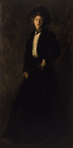 Junge Frau in Schwarz von Robert Henri