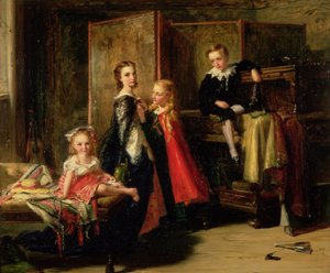Ankleiden für die Charade: Die Kinder von Patrick Allan Fraser, 1886 von Robert Herdman