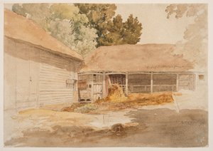 Studie einer Scheune, ca. 1820-29