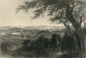 Stadt Baltimore, vom Druid Hill Park, 1874