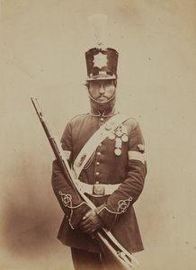 Farbsergeant John Paul, Royal Sappers and Miners, 1856 von Robert Howlett