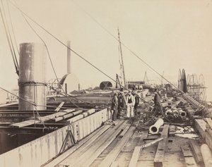 Deckszene der Great Eastern, 1857 von Robert Howlett