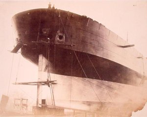 Leviathan, Seitenansicht des Rumpfes, ca. 1857 von Robert Howlett