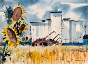 Getreidesilo, Kansas von Robert Johnson