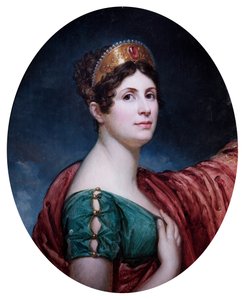 Eine Dame im Hofkostüm, angeblich die Kaiserin Josephine, Anfang des 19. Jahrhunderts von Robert Lefevre