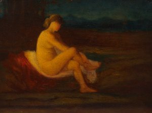 Ein Badender, 1800er Jahre