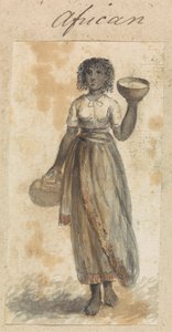 Afrikanische Frau mit Körben von Robert Mabon