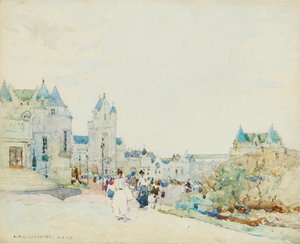 Promenade (Aquarell) von Robert McGowan Coventry