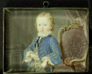 Willem V (1748-1806), Prinz von Oranien-Nassau, als Kind von Robert Mussard