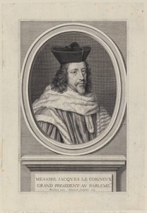 Porträt von Jacques Le Coigneux von Robert Nanteuil