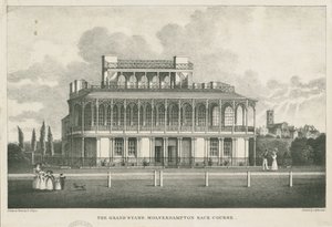 Wolverhampton - Tribüne auf der Rennbahn: Lithographie, undatiert [Mitte 19. Jahrhundert]