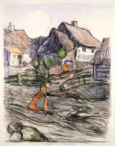 Gänsemädchen, Polen von Robert Polhill Bevan