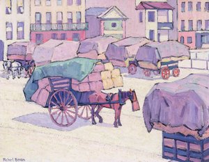 Heuwagen, Cumberland Market von Robert Polhill Bevan