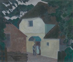 Der Besucher an der Mühle