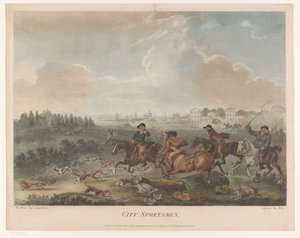 Chaotische Jagd mit Hunden von Robert Pollard (I) (possibly)