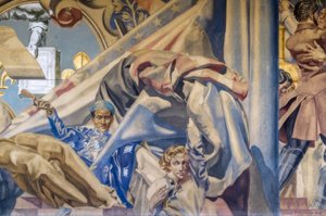 Frankreich, Paris, mairie-annexe 14e, Wandgemälde, Poughéon