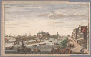 Ansicht des Admiralitätsmagazins in Amsterdam
