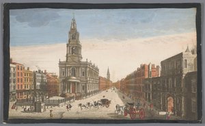 Ansicht von Somerset House und der Kirche Saint Mary-le-Strand in London