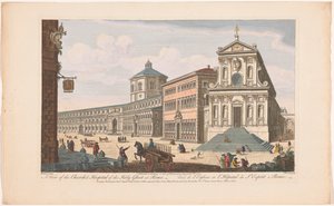 Ansicht der Kirche Santo Spirito in Sassia in Rom von Robert Sayer