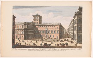 Ansicht des Palazzo Venezia in Rom