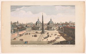 Blick auf die Piazza del Popolo in Rom von Robert Sayer