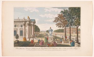 Ansicht von Schloss Pillnitz von Robert Sayer