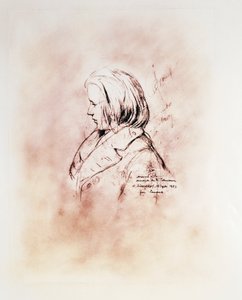 Porträt des deutschen Komponisten Johannes Brahms