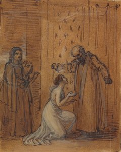 Capulet schimpft mit seiner Tochter, Julia