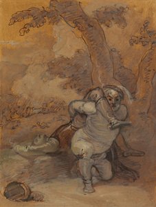 Falstaff zieht den Körper von Hotspur