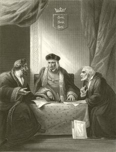 Heinrich VII. mit Empson und Dudley