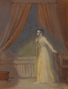 Julia kurz vor der Einnahme ihres Schlaftrunks von Robert Smirke
