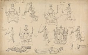 Studien von Figuren und Siegeln aus Sandfords Geneal History