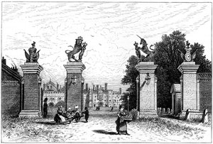 Eingang zum Hampton Court Palace, 1880
