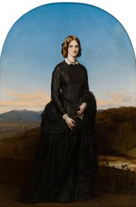 Porträt der Hon. Selina Weld Forester, Viscountess Newport und später Countess of Bradford (1819-1894), c.1840-70