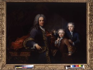 Monsieur de Saint Cannat und seine Kinder von Robert Tournieres
