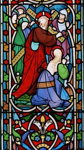 Christus trägt das Kreuz und Maria Magdalena
