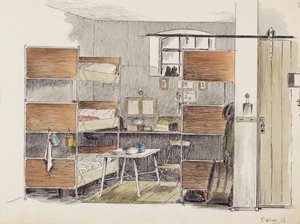 Das Pferdebox des Künstlers, 2.5., 1915 von Robert Walker