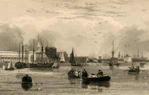 Liverpool, vom Mersey aus, Nr. III..., ca. 1830 von Robert Wallis